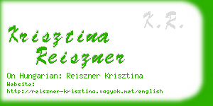 krisztina reiszner business card